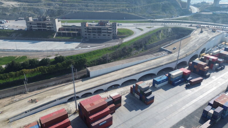 Beldeport liman e6 yolu geofoam blok dolgusu