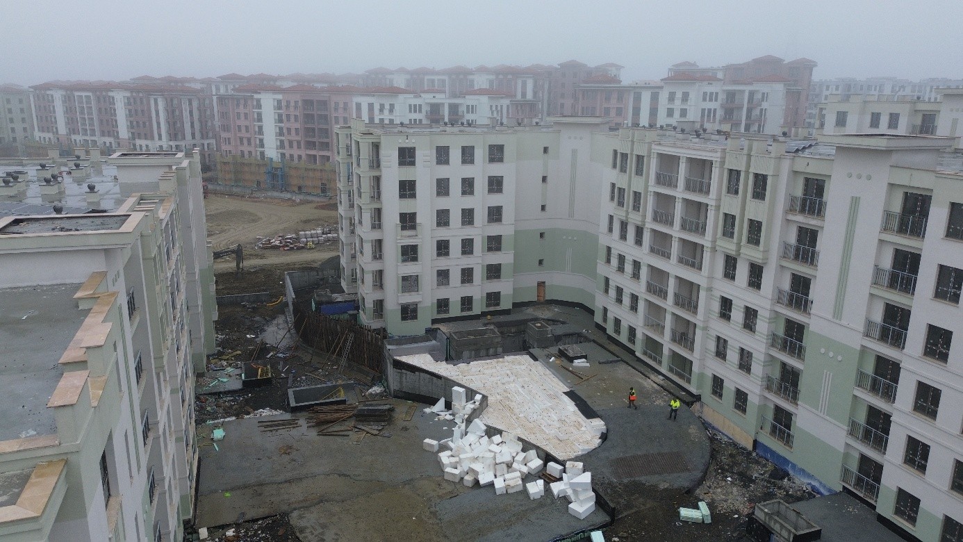 Emlak konut gyo esenler kuzey rezerv yapi alani 1 etap insaat projesi geofoam blok dolgulari